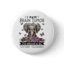 Brain Tumor Awareness Month Ribbon Gifts Button