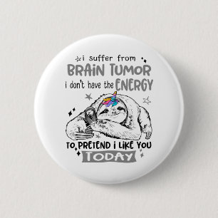 Brain Tumor Awareness Month Ribbon Gifts Button