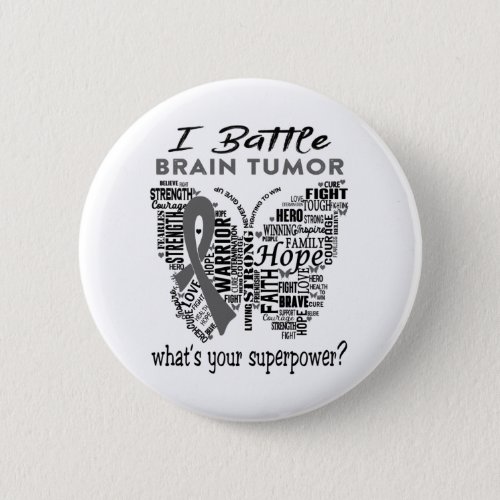 Brain Tumor Awareness Month Ribbon Gifts Button