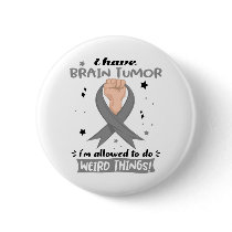 Brain Tumor Awareness Month Ribbon Gifts Button