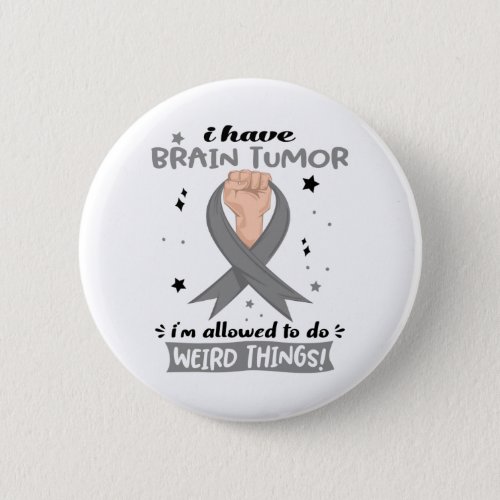 Brain Tumor Awareness Month Ribbon Gifts Button