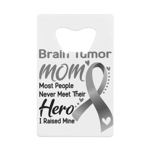 Brain Tumor Awareness Month Ribbon Gifts Credit Card Bottle Opener