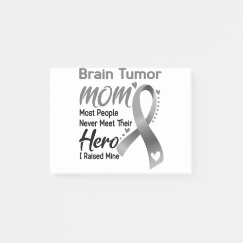 Brain Tumor Awareness Month Ribbon Gifts Post_it Notes