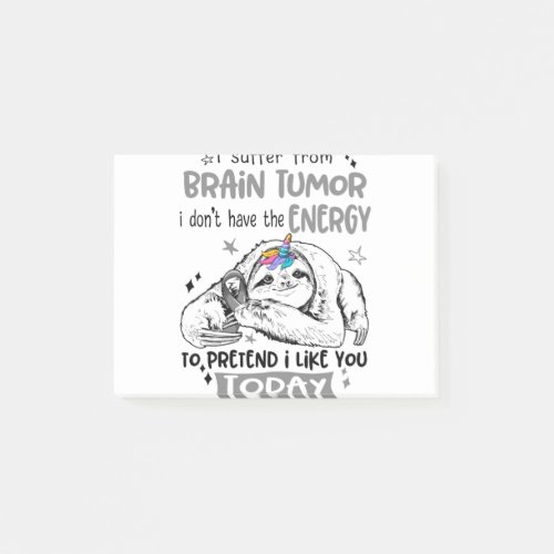 Brain Tumor Awareness Month Ribbon Gifts Post_it Notes