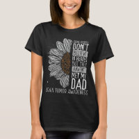 Brain Tumor Awareness Ribbon Dad Warrior