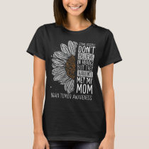 Brain Tumor Awareness Ribbon Mom Warrior T-Shirt