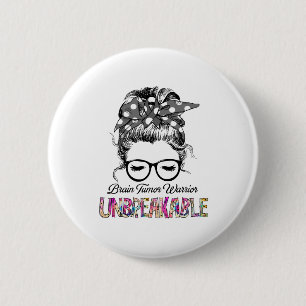 Brain Tumor Awareness Ribbon Support Gifts Button