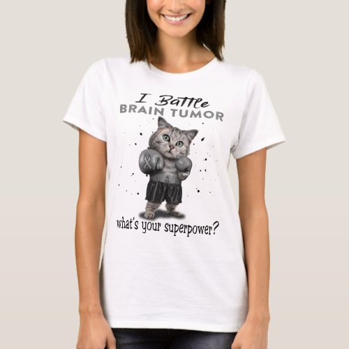 Brain Tumor Awareness Ribbon Support Gifts T_Shirt