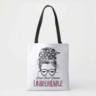 Brain Tumor Awareness Ribbon Support Gifts Tote Bag