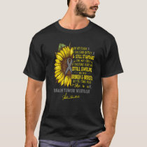 Brain Tumor Awareness She Is A Brain Tumor Warrior T-Shirt