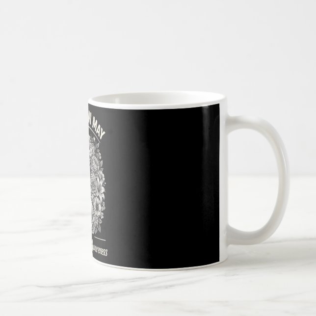 Brain tumor awareness wear gray in may strong coffee mug (Right)