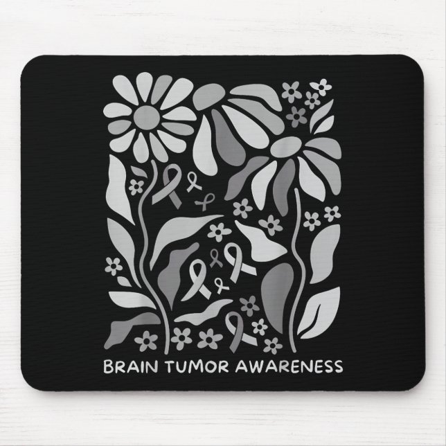Brain tumor awareness wear gray in may strong mouse pad (Front)