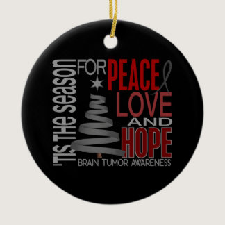 Brain Tumor Christmas 1 Ornaments