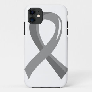 Brain Tumor Grey Ribbon 3 iPhone 11 Case