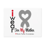Brain Tumor I Wear Gray Ribbon For My Mother Postcard