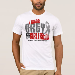 Brain Tumor I Wear Grey For My Girlfriend 6.2 T-Shirt