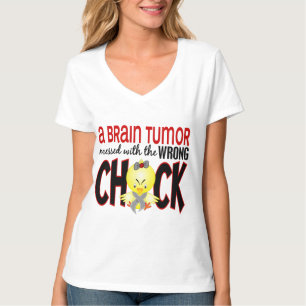 Brain Tumor Messed With The Wrong Chick T-Shirt