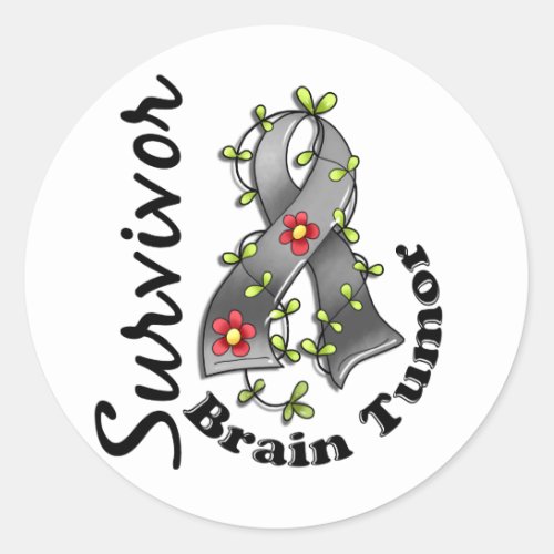 Brain Tumor Survivor 15 Classic Round Sticker