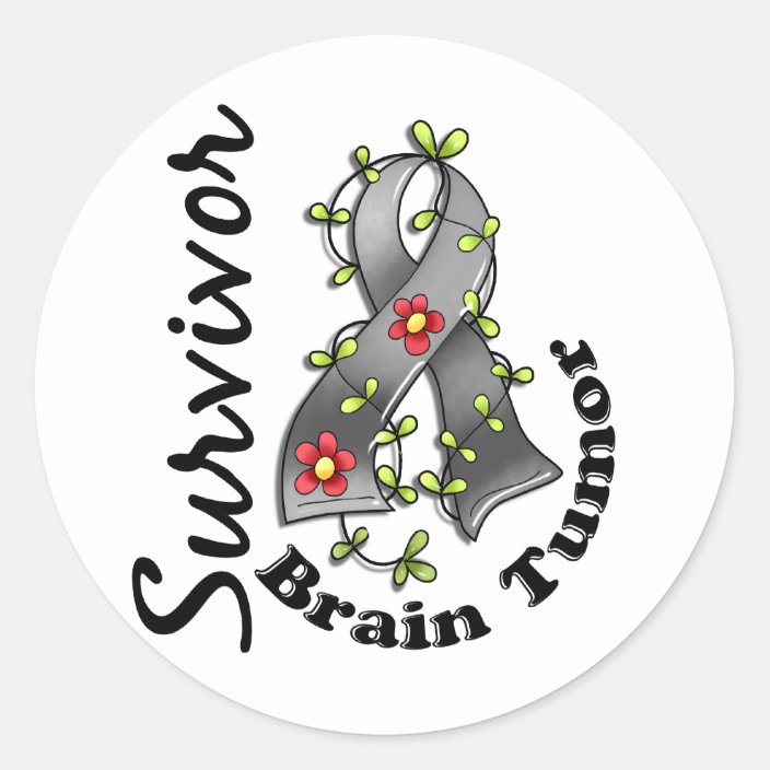 Brain Tumor Survivor 15 Classic Round Sticker | Zazzle.com