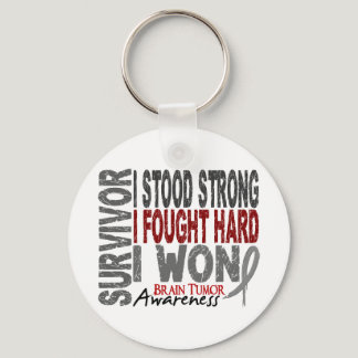 Brain Tumor Survivor 4 Keychain