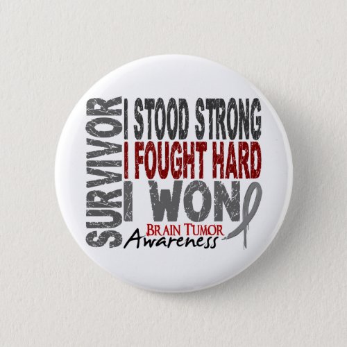 Brain Tumor Survivor 4 Pinback Button