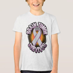 Brain Tumor Survivor Bold Awareness _1 Tri-Blend Shirt