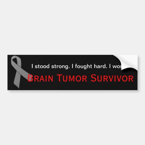 Brain Tumor Survivor bumper sticker