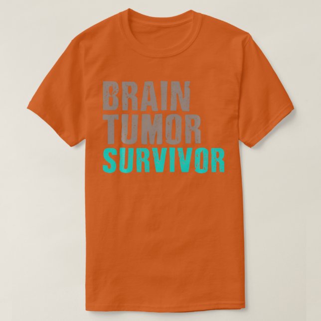 Brain Tumor Survivor T s Cancer Awareness Surgery  T-Shirt (Design Front)