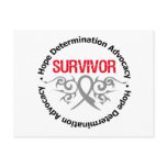 Brain Tumor Survivor Tribal Ribbon Postcard