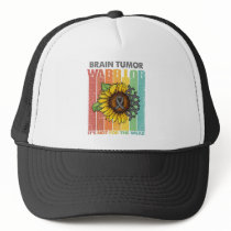Brain Tumor Warrior It's Not For The Weak Trucker Hat