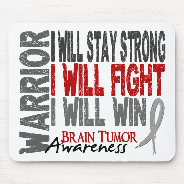 Brain Tumor Warrior Mouse Pad (Front)