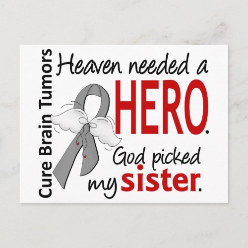 Brain Tumors Heaven Needed Hero Sister Postcard