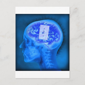 brain turned off postcard