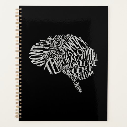 Brain Typography RN Neuroscience Planner