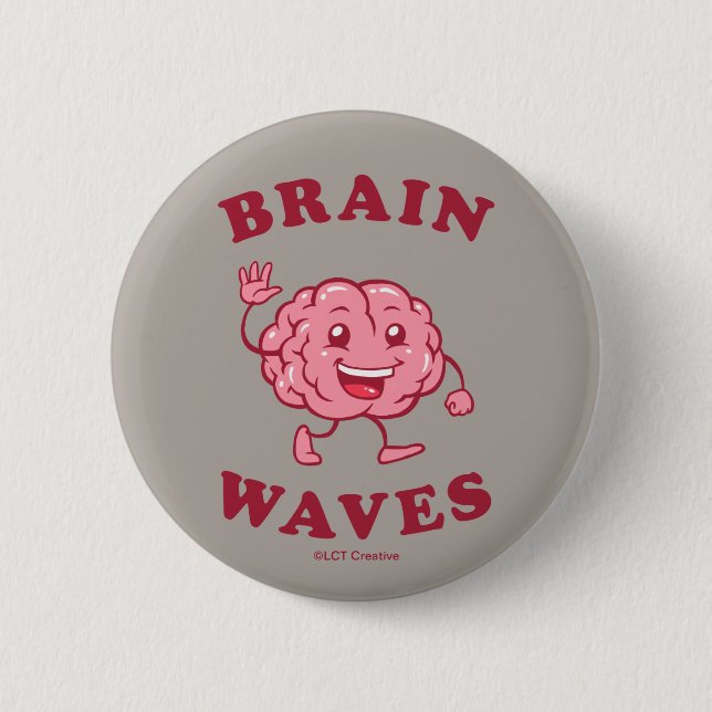 Brain Waves Button (Front)