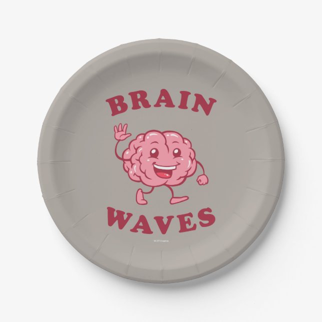 Brain Waves Paper Plates (Front)