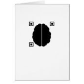 Brain with Data Matrix (blank inside) (Front)