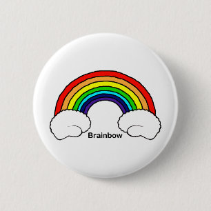 Brainbow Pinback Button