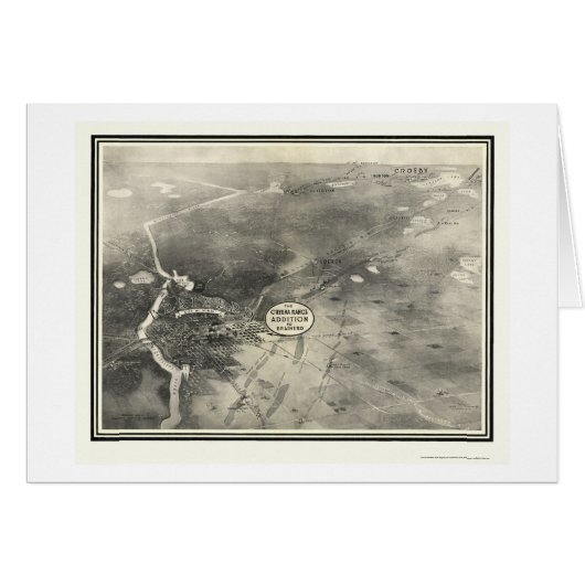 Brainerd, MN Panoramic Map - 1914 Cards (Front Horizontal)