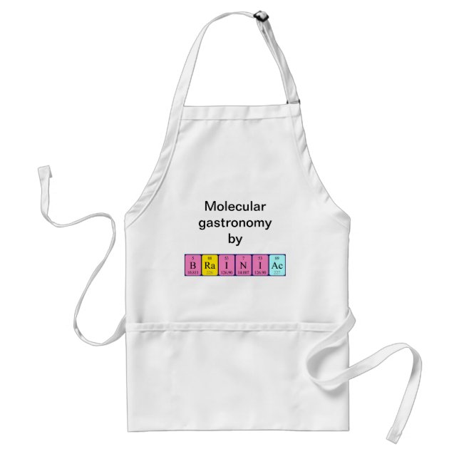 Brainiac periodic table name apron (Front)