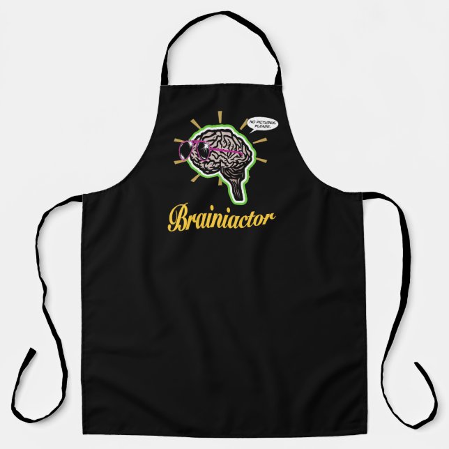 Brainiactor Black Apron (Front)