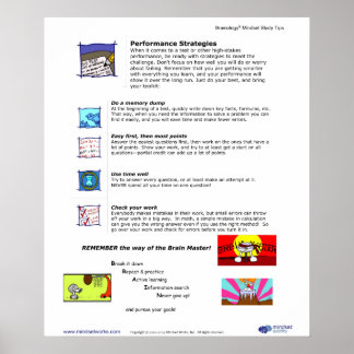 Brainology® Poster 8: Performance Strategies