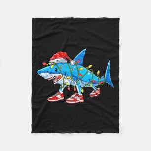 Brainrot Christmas Slang Gen Z Gen Alpha Meme Shar Fleece Blanket