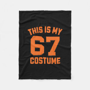 Brainrot Meme Boys Kids 67 This Is My Halloween 67 Fleece Blanket