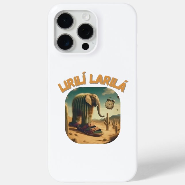 BrainRots Lirili Larila-Elephant with Cactus Body Case-Mate iPhone Case (Back)