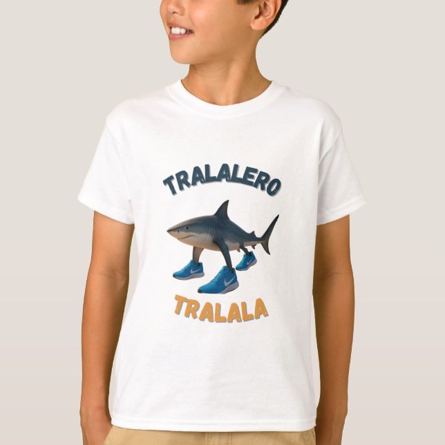 BrainRots TralaleroTralala-The Three-Legged Shark T-Shirt (Front)