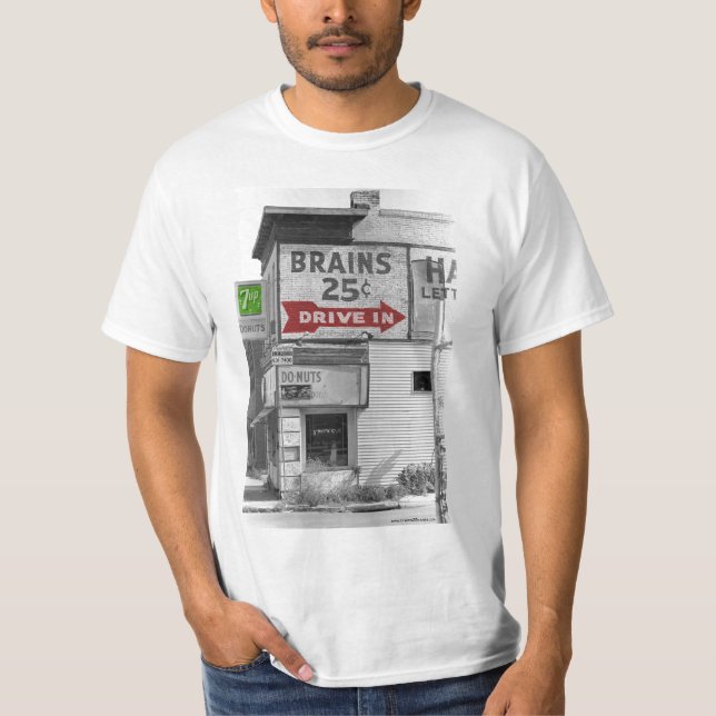 Brains 25 Cents in Color T-Shirt (Front)