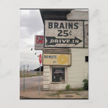 Brains 25 Cents Postcard