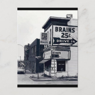 Brains 25 Cents Postcard