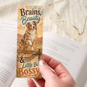 Brains Beauty and a Little Bit Bossy Bookmarks